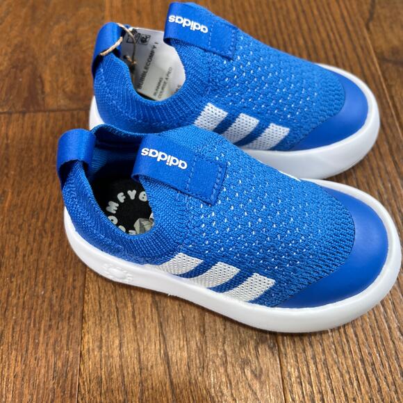 Adidas Toddler Boy's Fashion Sneakers  Bubble comfy Slip. Sz 8 - Picture 6 of 7